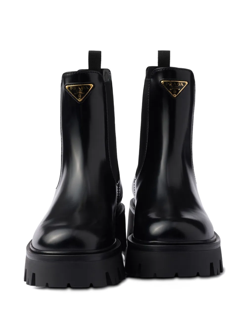 Prada 55mm triangle-logo Chelsea boots Black