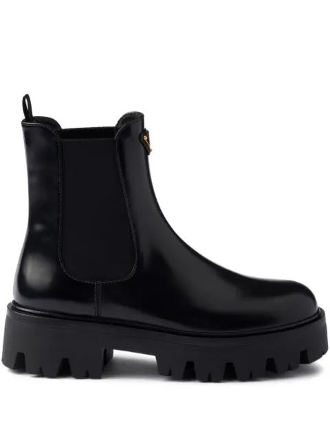 Prada 55mm triangle-logo Chelsea boots