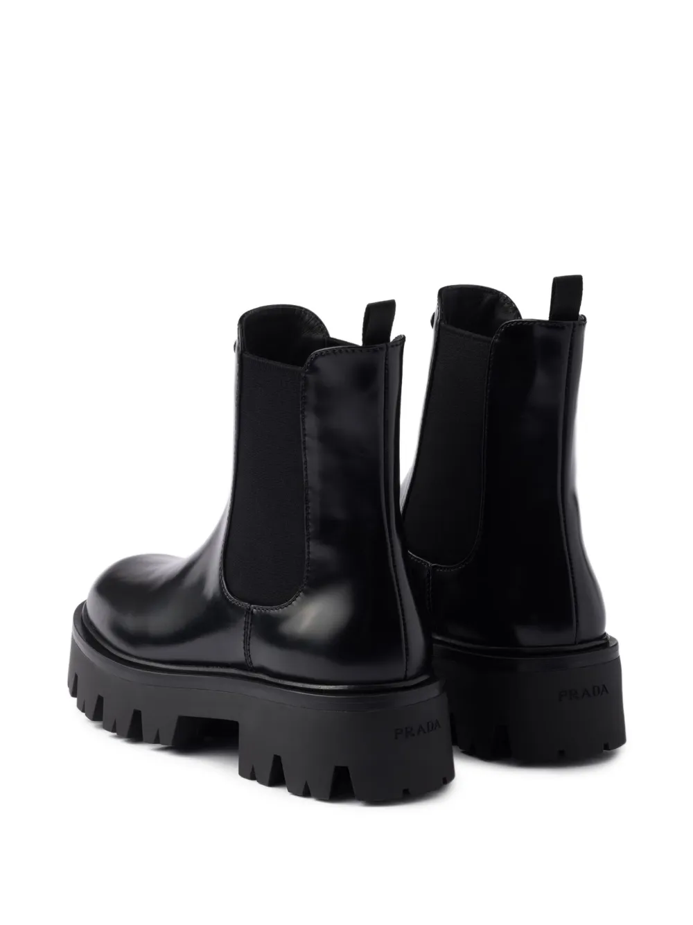 Prada 55mm triangle-logo Chelsea boots Black