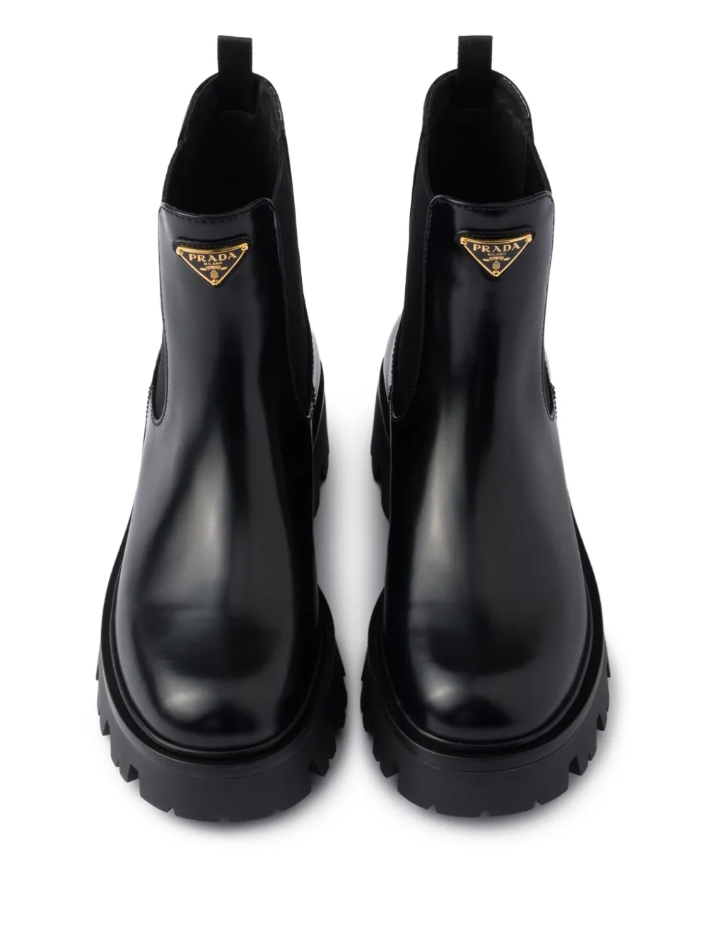 Prada 55mm triangle-logo Chelsea boots Black