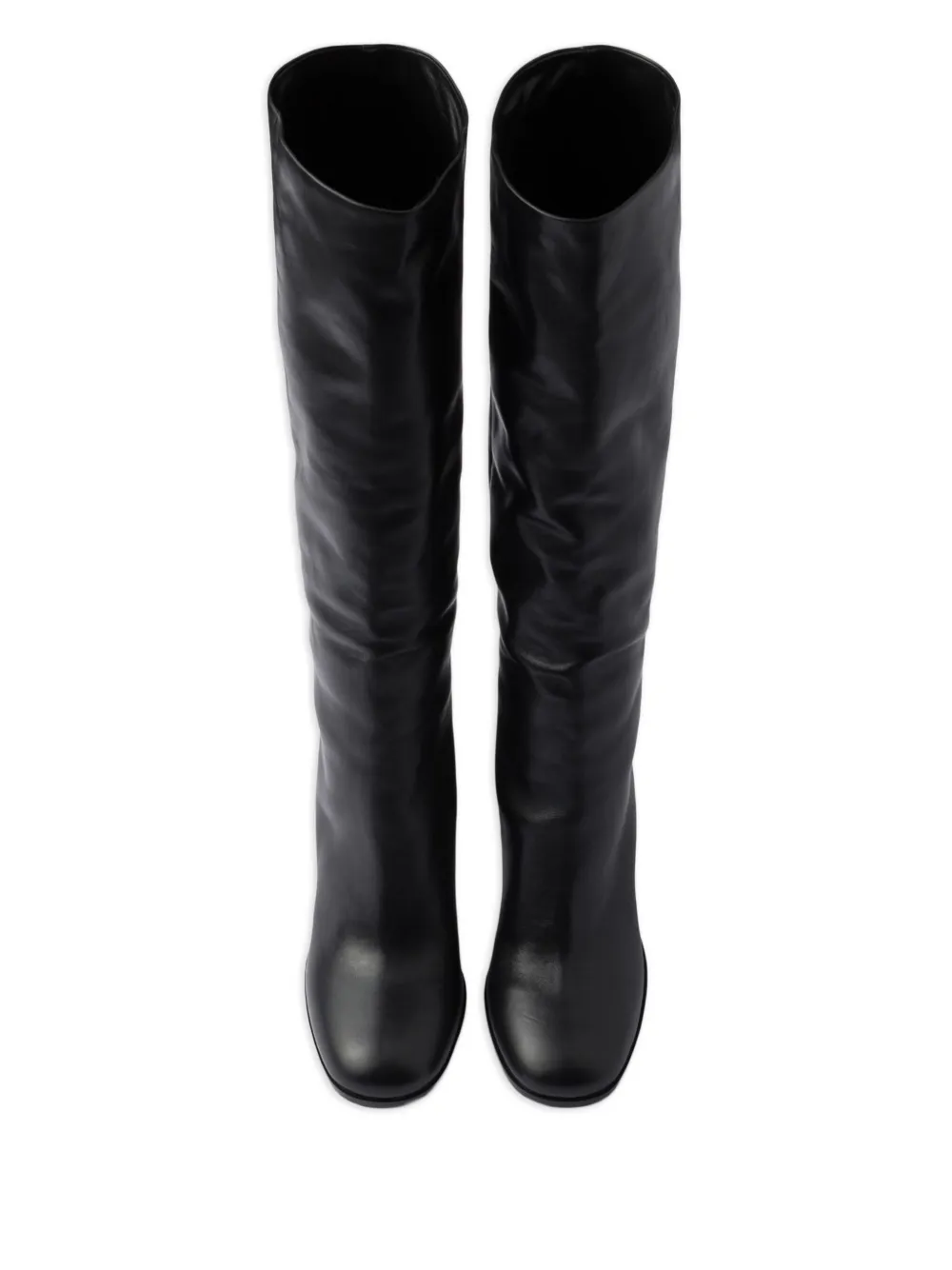 Prada triangle-logo boots Black