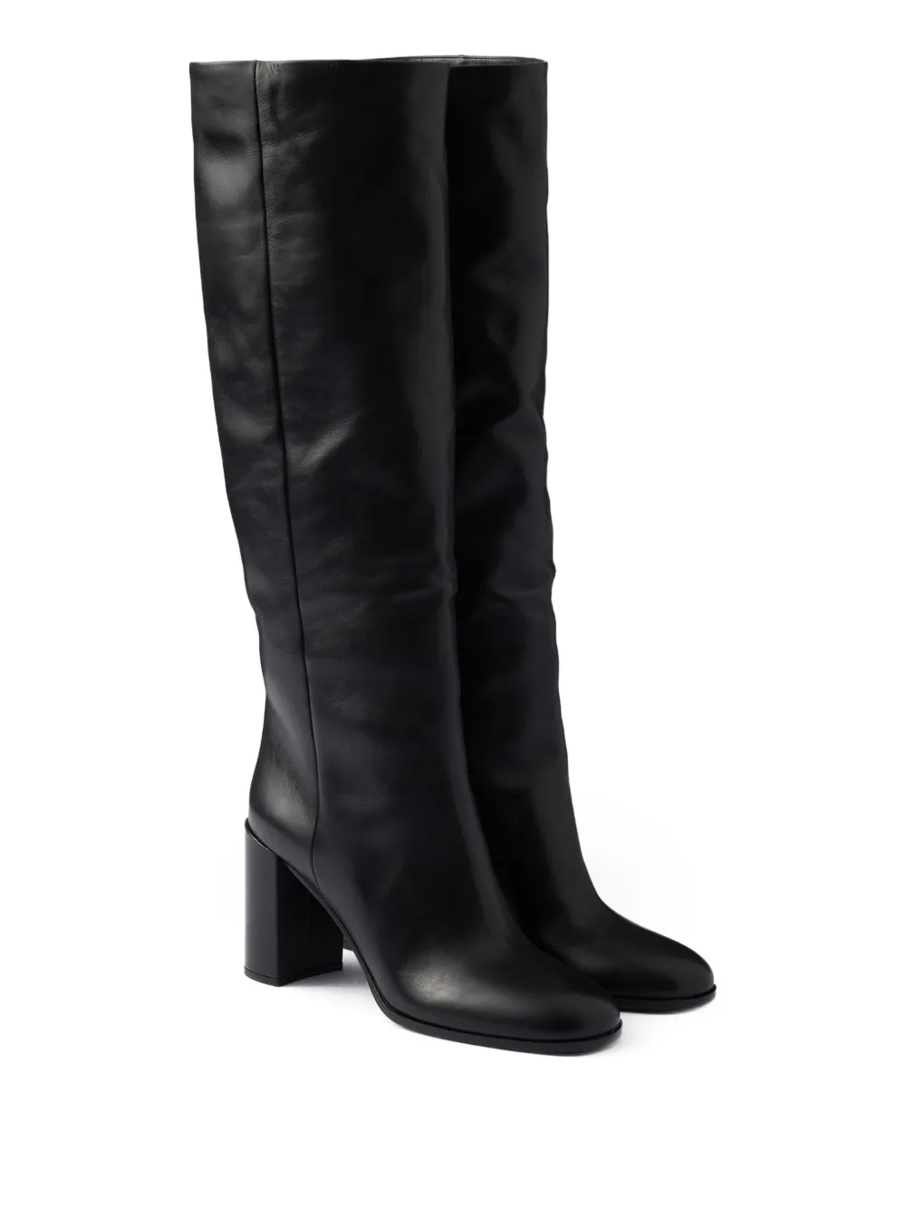 Prada triangle-logo boots | Knee-High Boots | Image 2