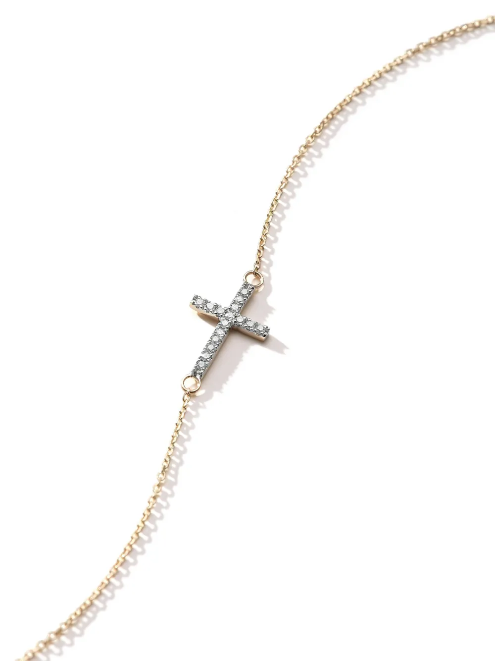 Mateo 14K yellow gold Cross mini diamonds bracelet | Image 2