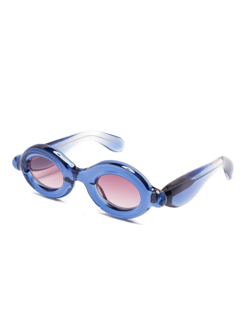Paloceras Pebble oval-frame sunglasses Blauw