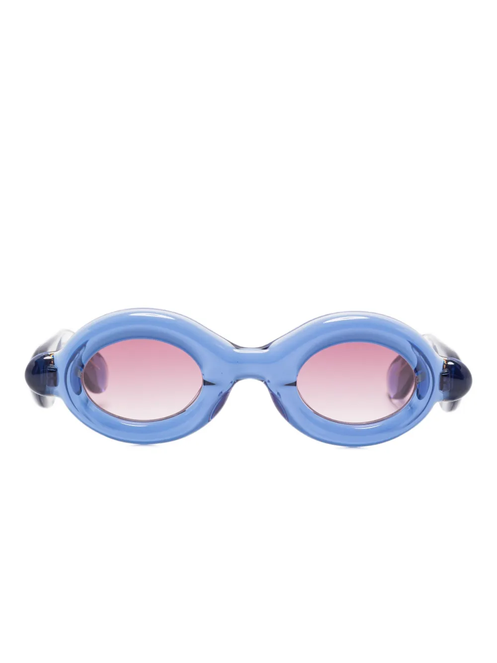 Paloceras Pebble oval-frame sunglasses Blauw