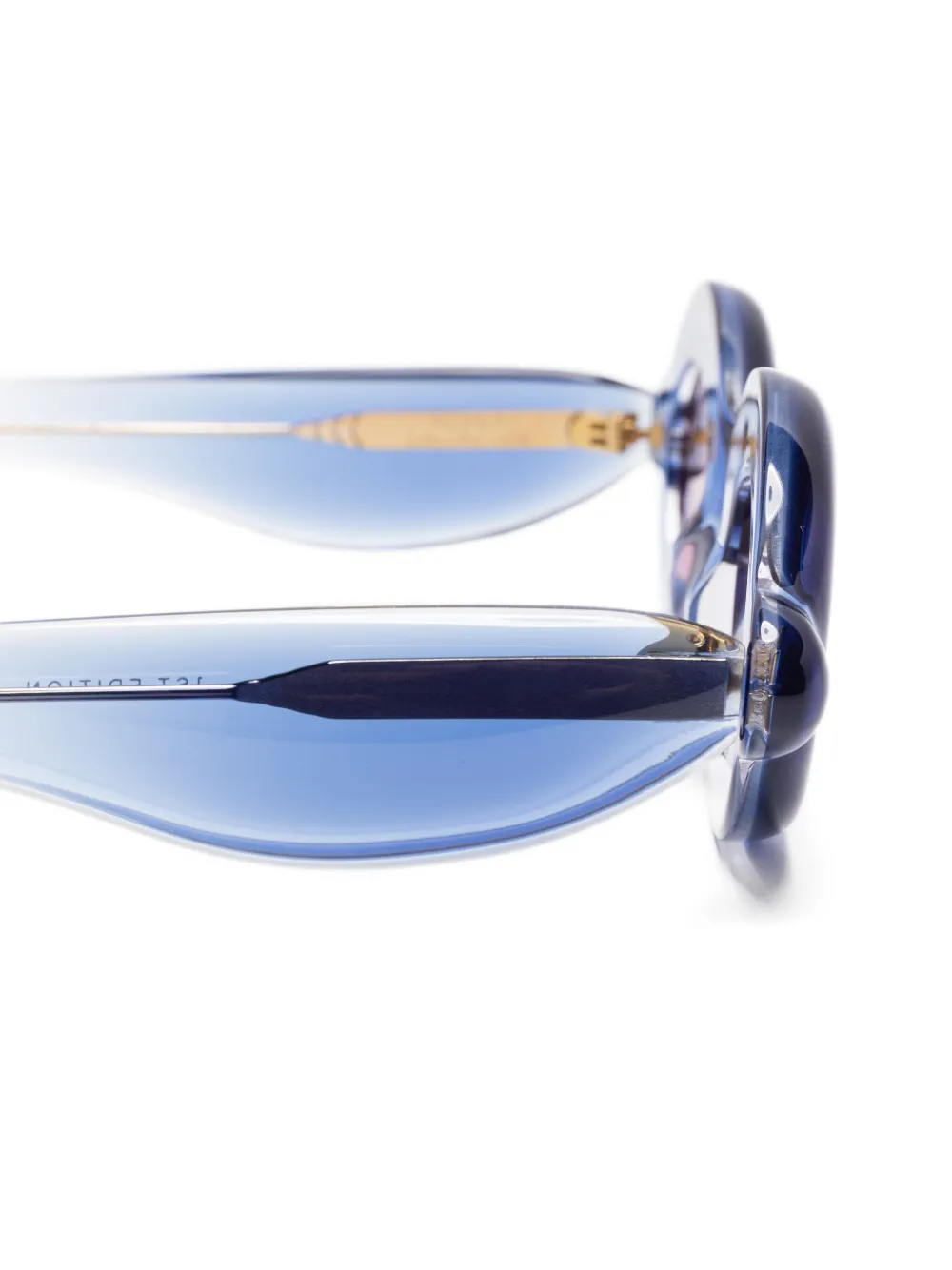 Paloceras Pebble oval-frame sunglasses Blauw