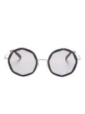 Megane and Me geometric-frame sunglasses - Black