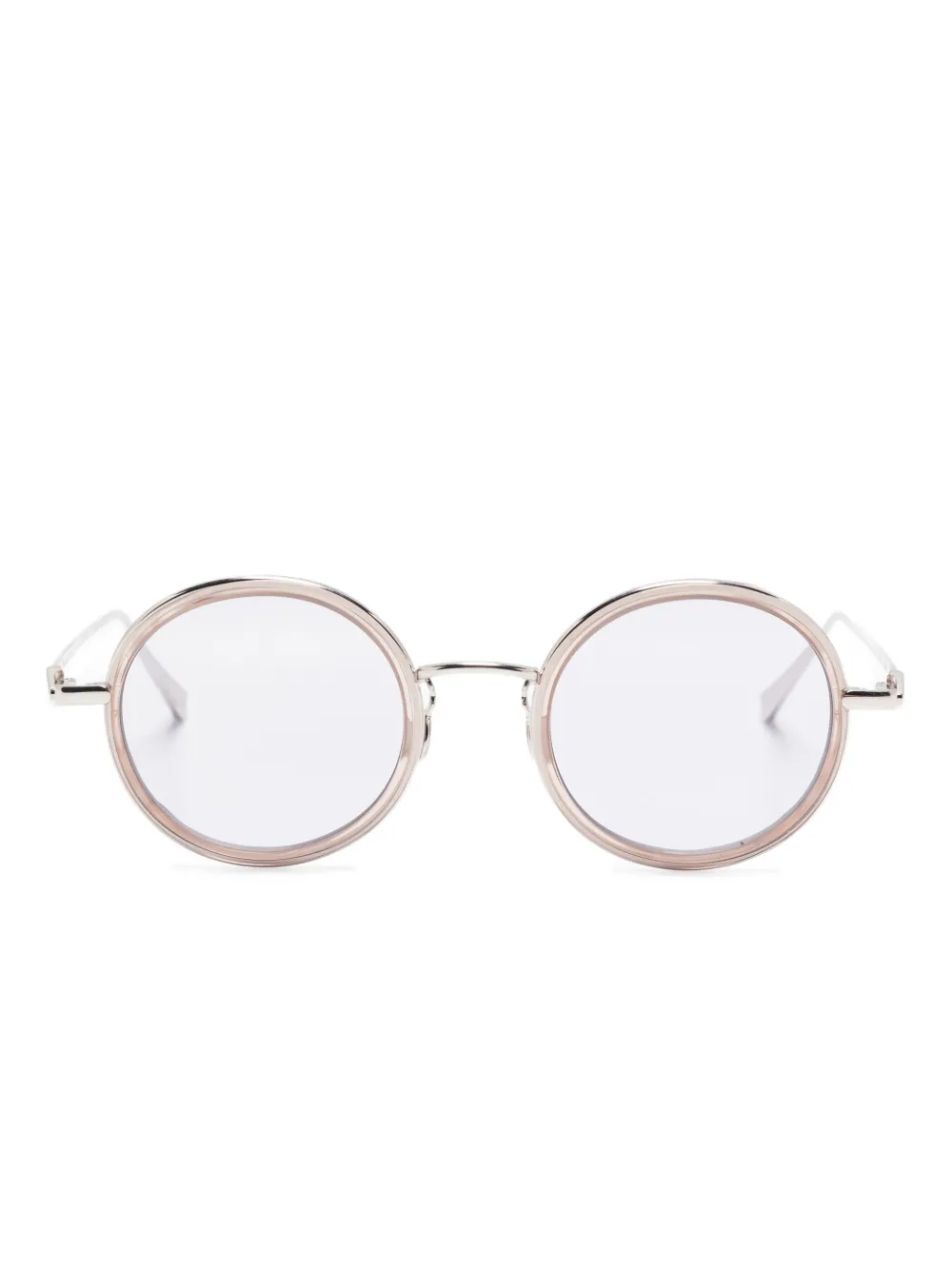 Megane and Me Zonnebril met rond montuur Zilver