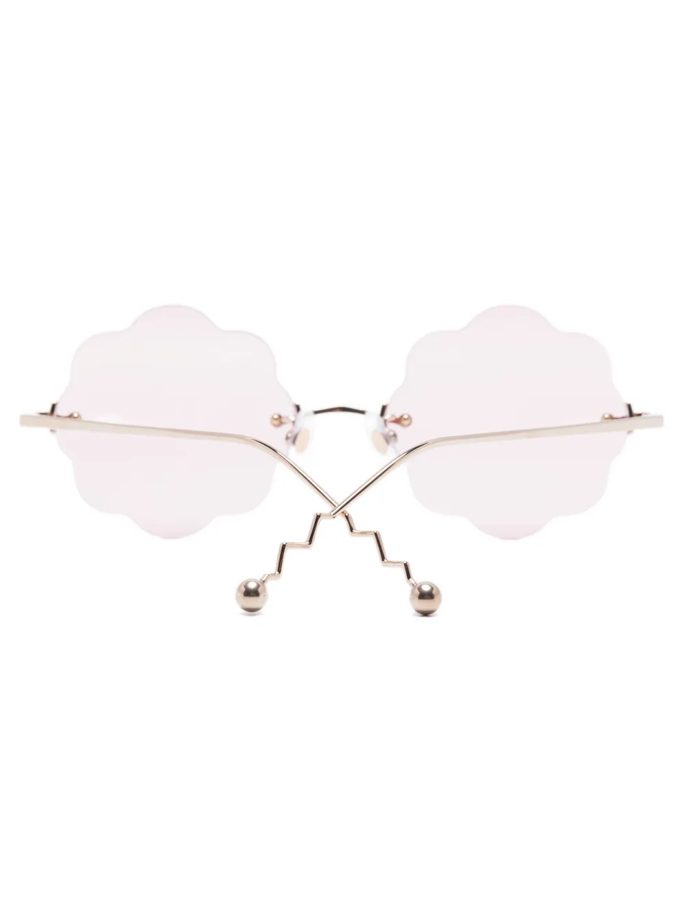 Megane and Me flower-shaped sunglasses Goud