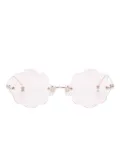 Megane and Me flower-shaped sunglasses - Gold