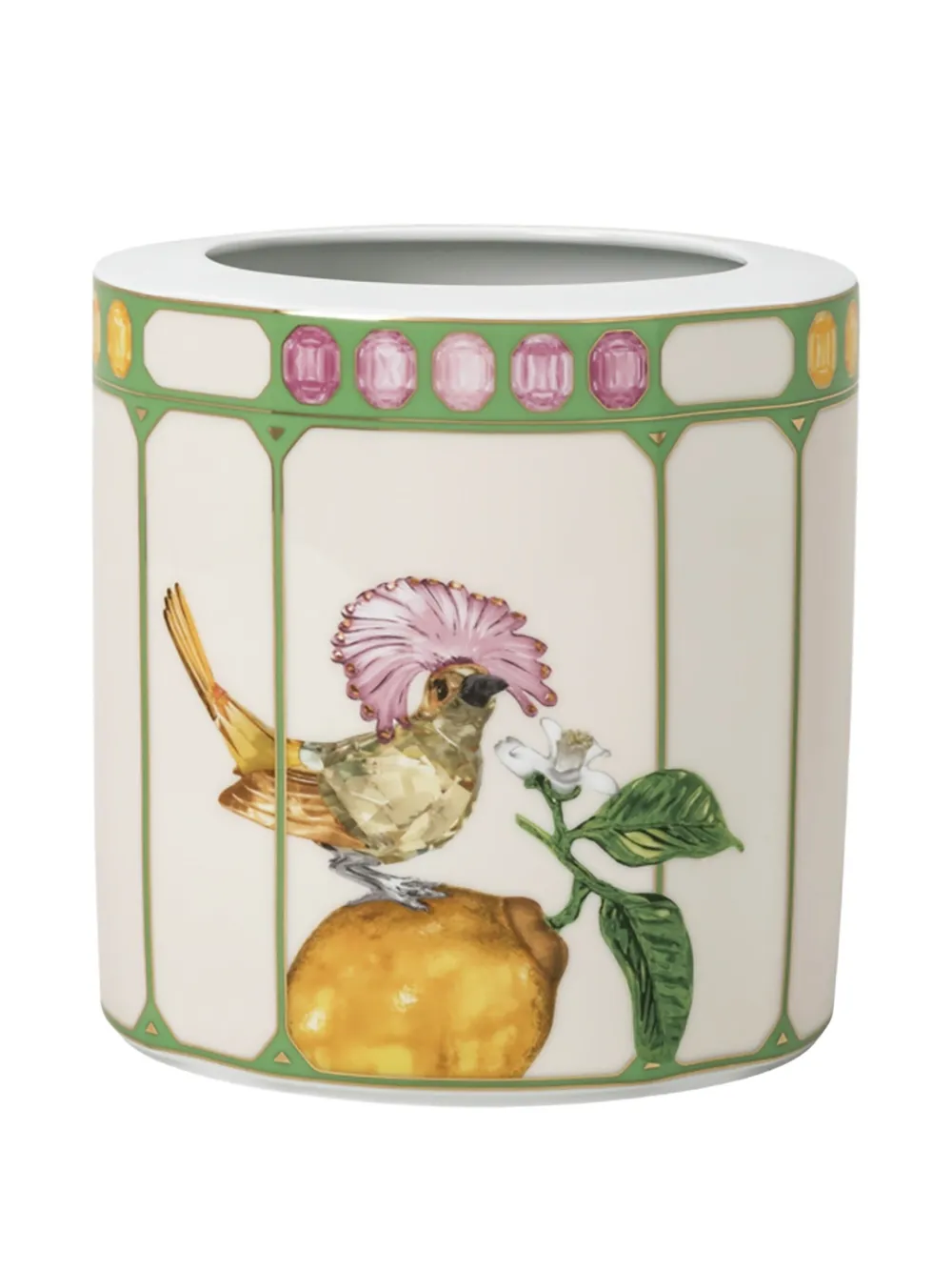 Swarovski x Rosenthal Idyllia floral-print vase (16.1cm) | Neutrals | Image 1