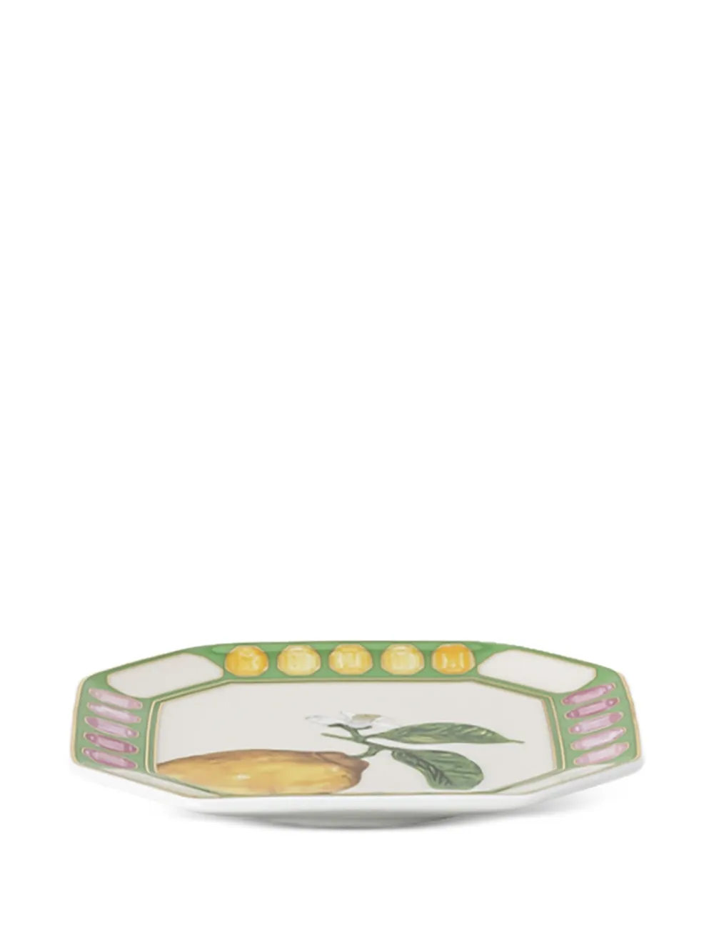 Swarovski x Rosenthal Idyllia lemon-print plate (11cm) | Green | Image 1