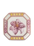 Swarovski floral-print plate - Purple