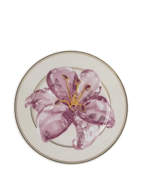 Swarovski flower-print plate 