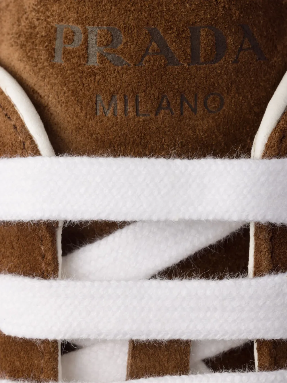Prada suede sneakers Brown