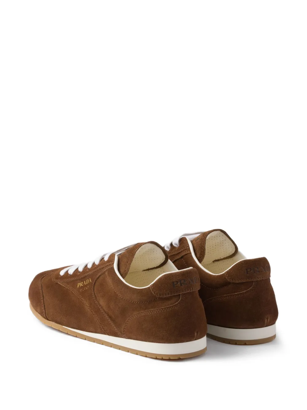 Prada suede sneakers Brown
