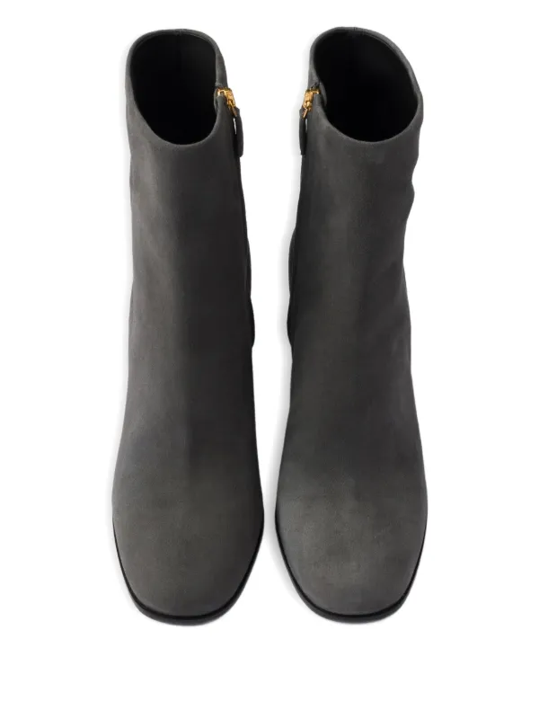 靴 PRADA suede short heel boots Prada - Chamois Rovere Short Suede Boot, 85mm | Mitchell Stores