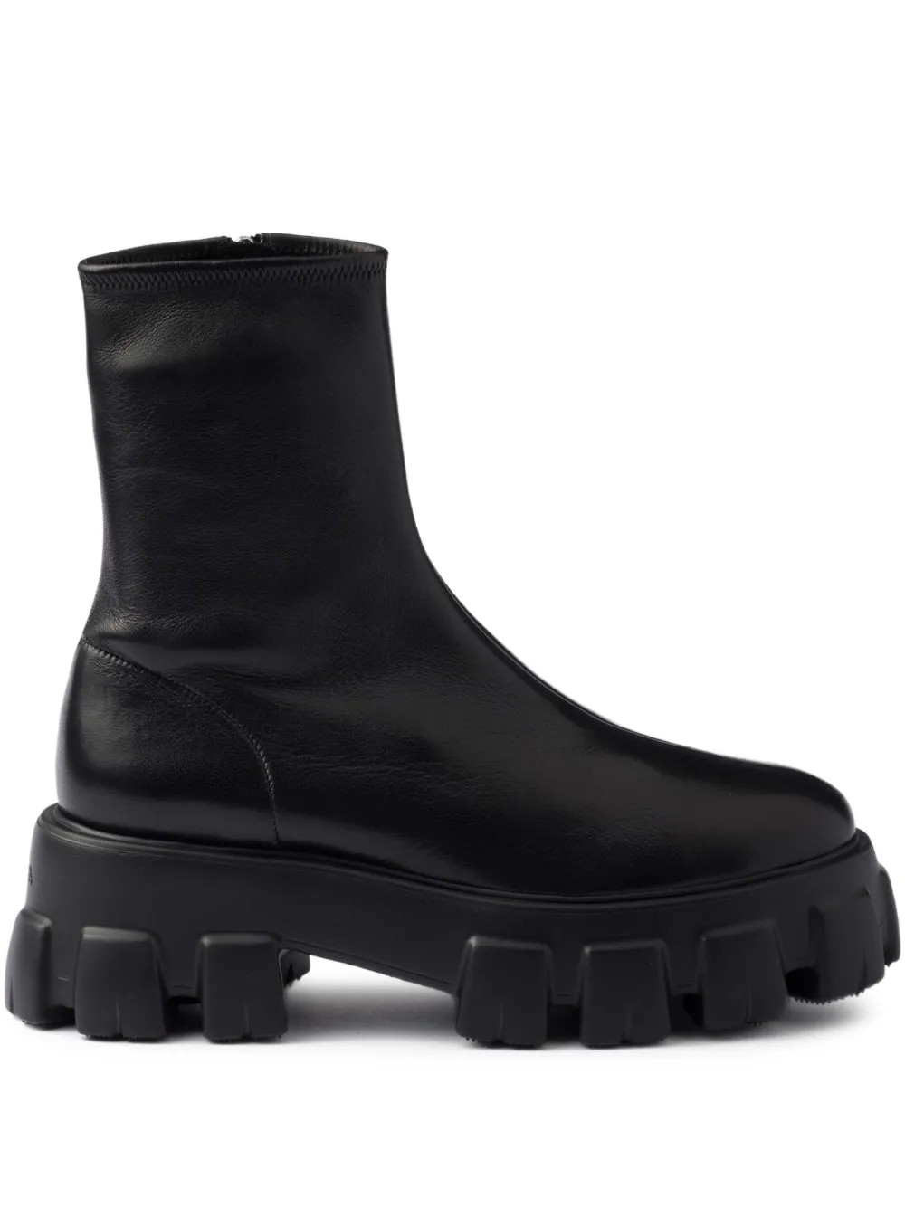Prada 55mm lug-sole boots Black