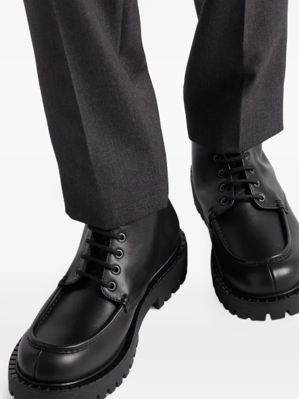 Prada レースアップ ブーツ | ブラック | FARFETCH JP