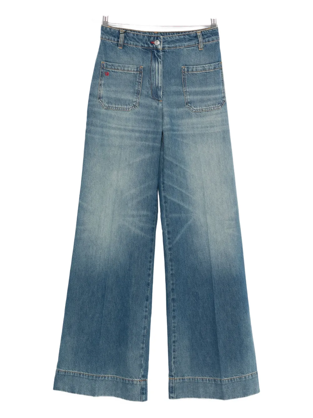 Victoria Beckham faded jeans Blauw