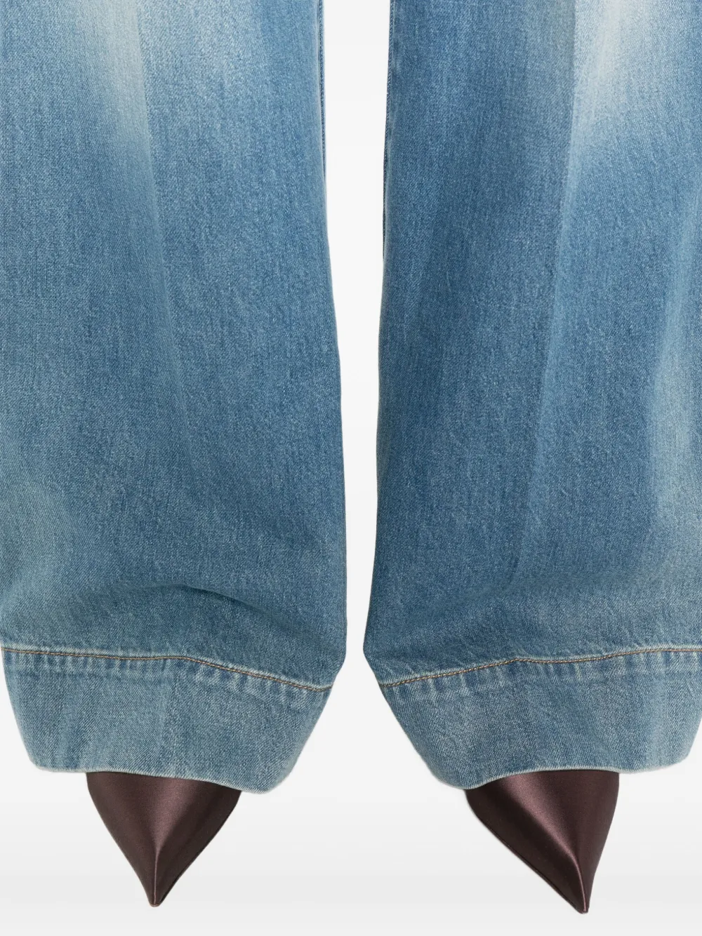 Victoria Beckham faded jeans Blauw