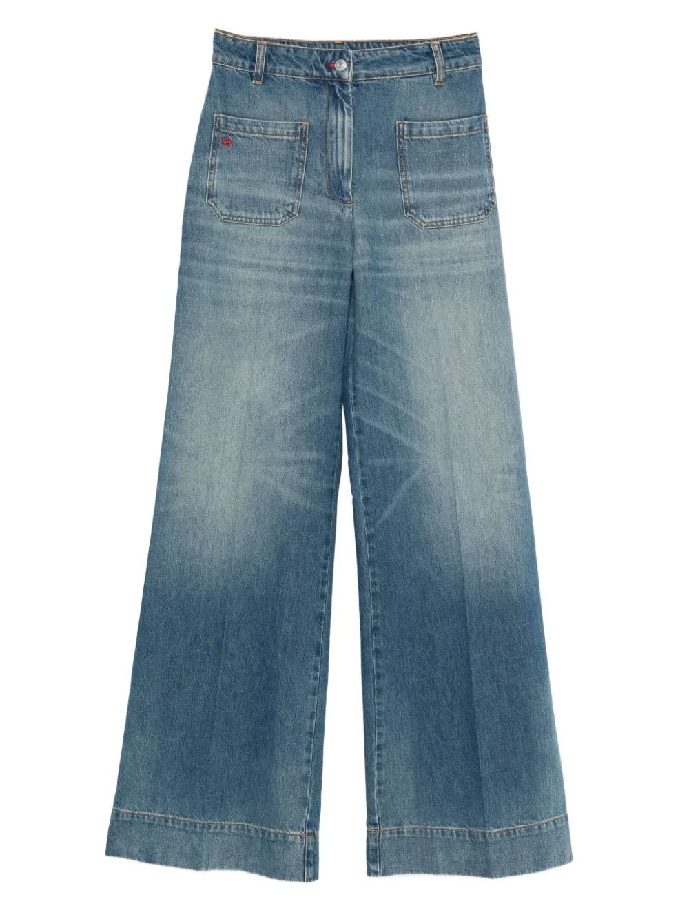 Victoria Beckham faded jeans Blauw