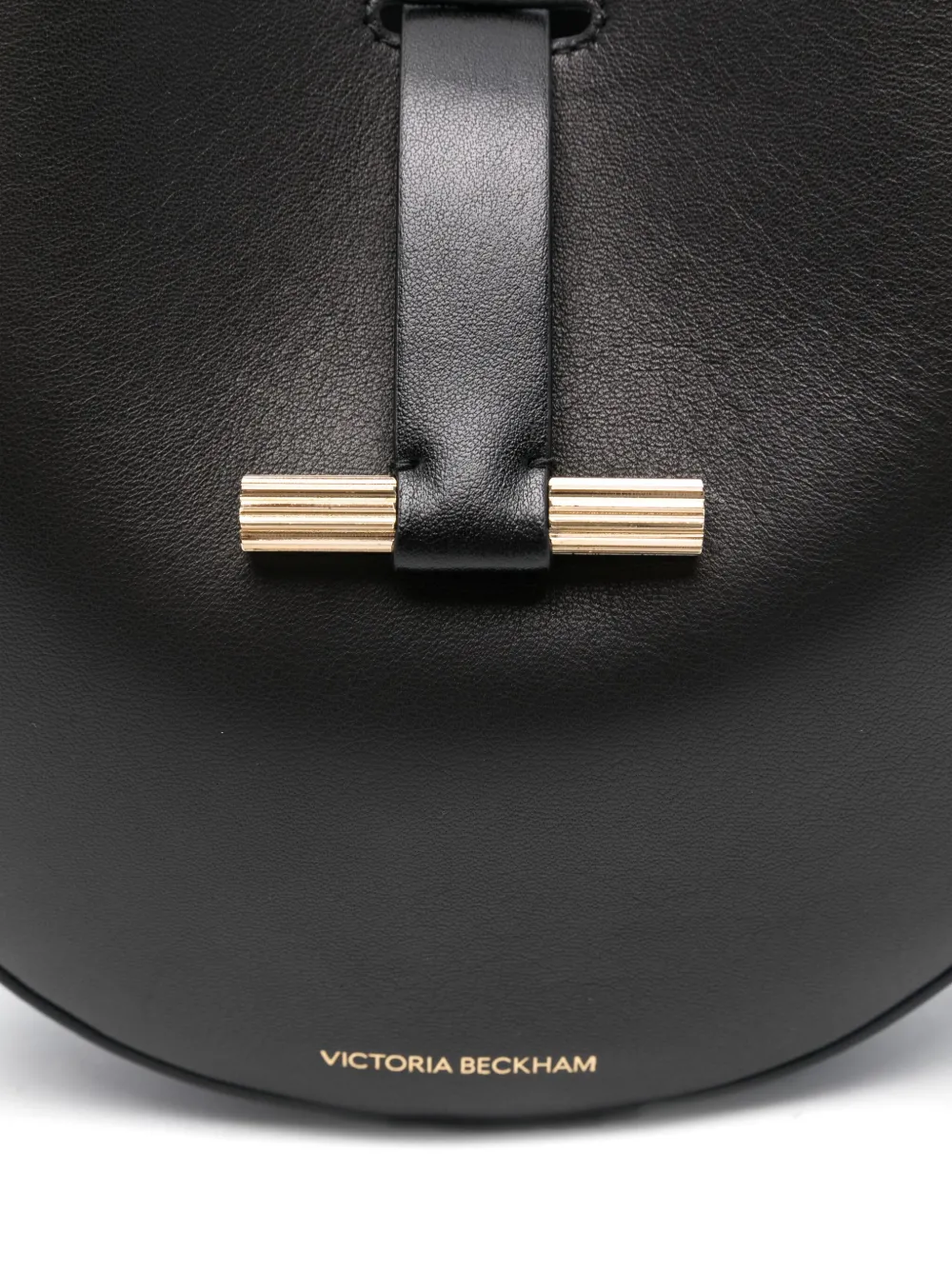 Victoria Beckham Halvemaanvormige tas met gesp Zwart