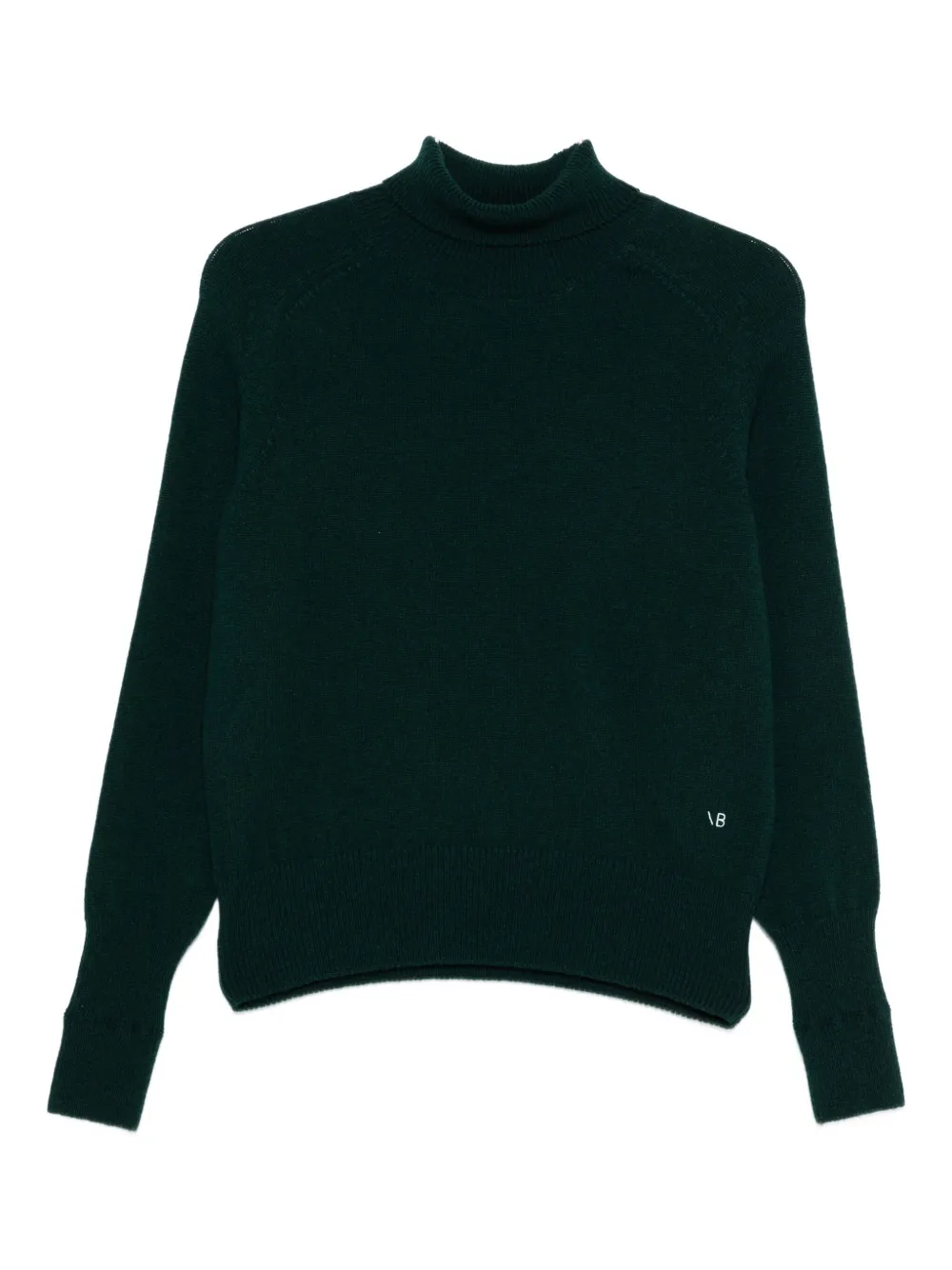 Victoria Beckham high-neck wool jumper Groen
