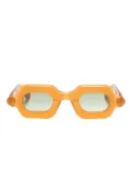 Paloceras Pebble geometric-frame sunglasses - Brown