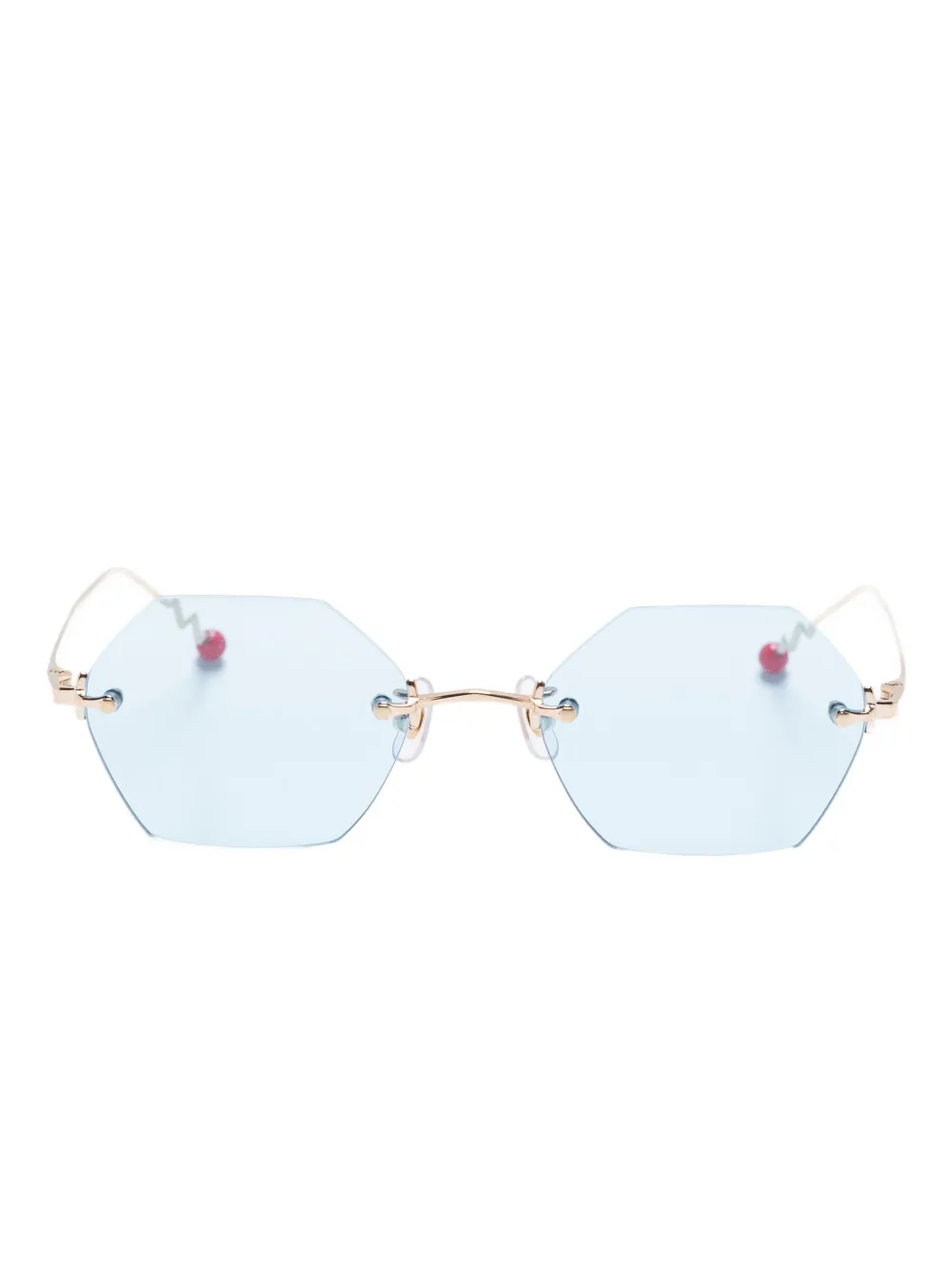 Megane and Me geometric-frame sunglasses - ゴールドトーン Megane and Me geometric-frame sunglasses - ゴールドトーン