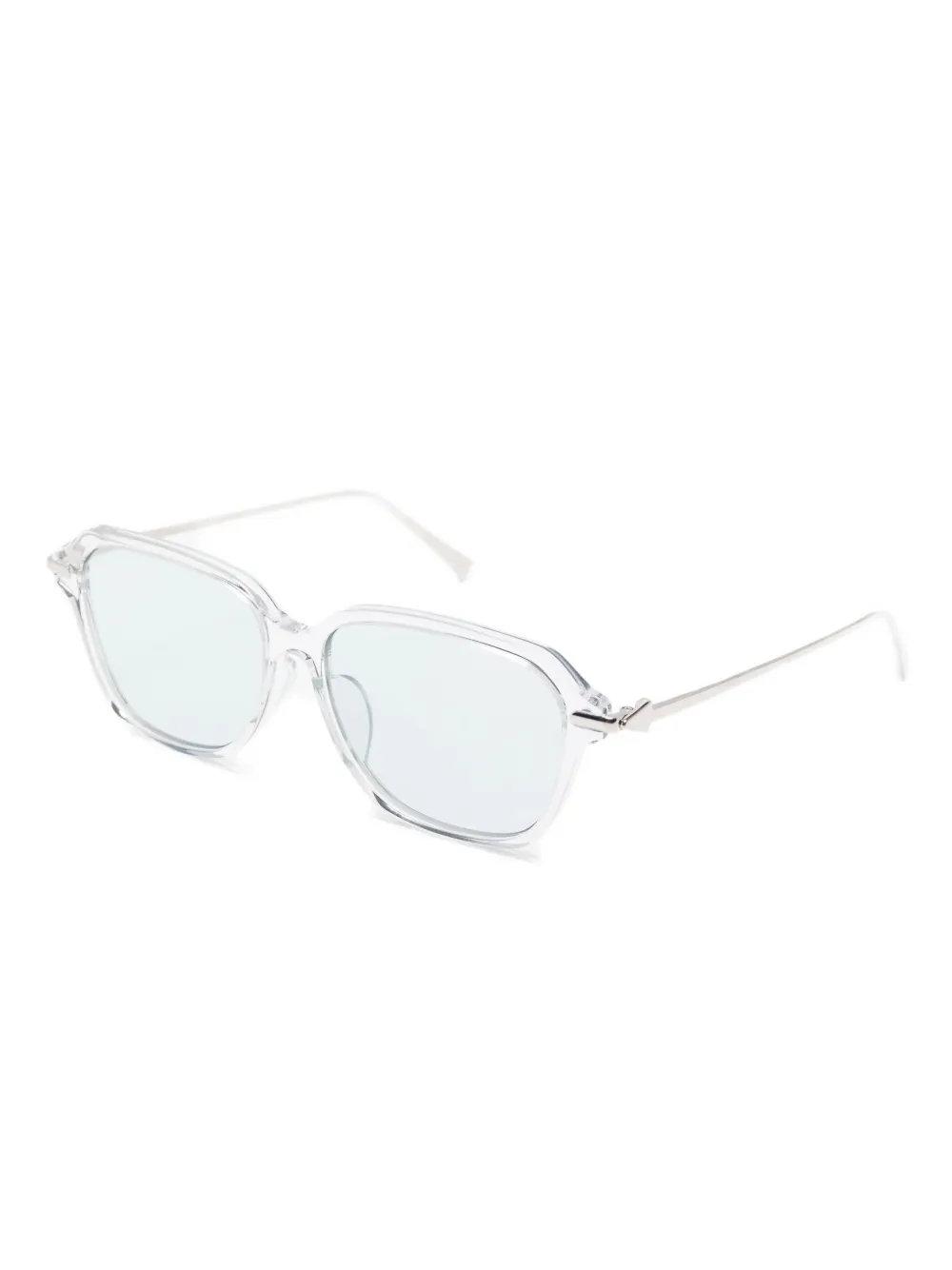 Megane and Me Zonnebril met vierkant montuur Wit