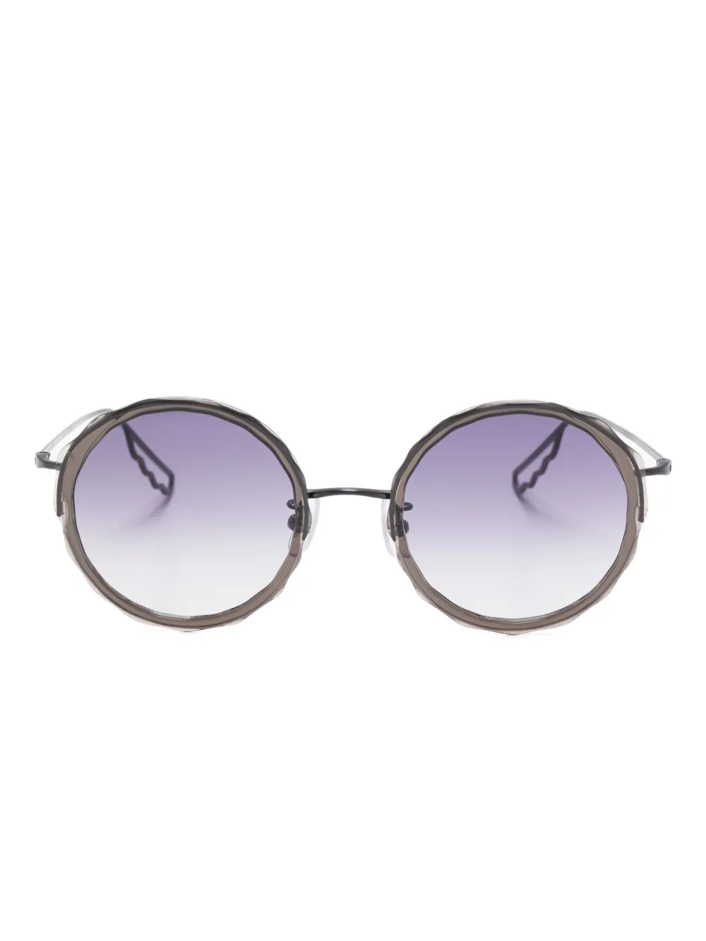 Megane and Me round-frame sunglasses - Nero