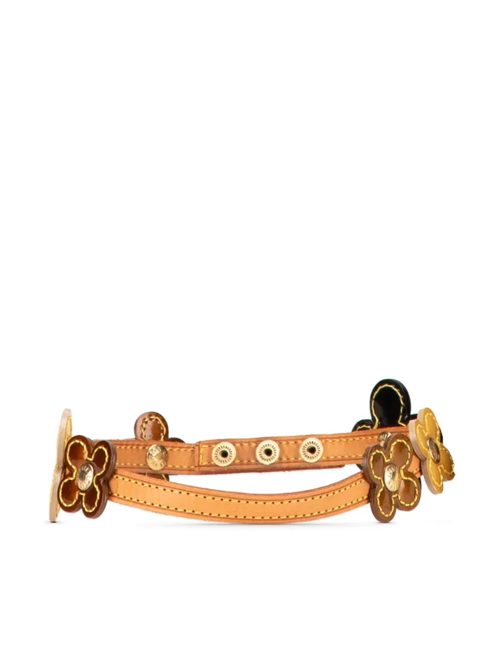 Louis Vuitton Pre-Owned 2002 Leather Flower Lexington Choker costume Louis Vuitton Pre-Owned 2002 Leather Flower Lexington Choker costume