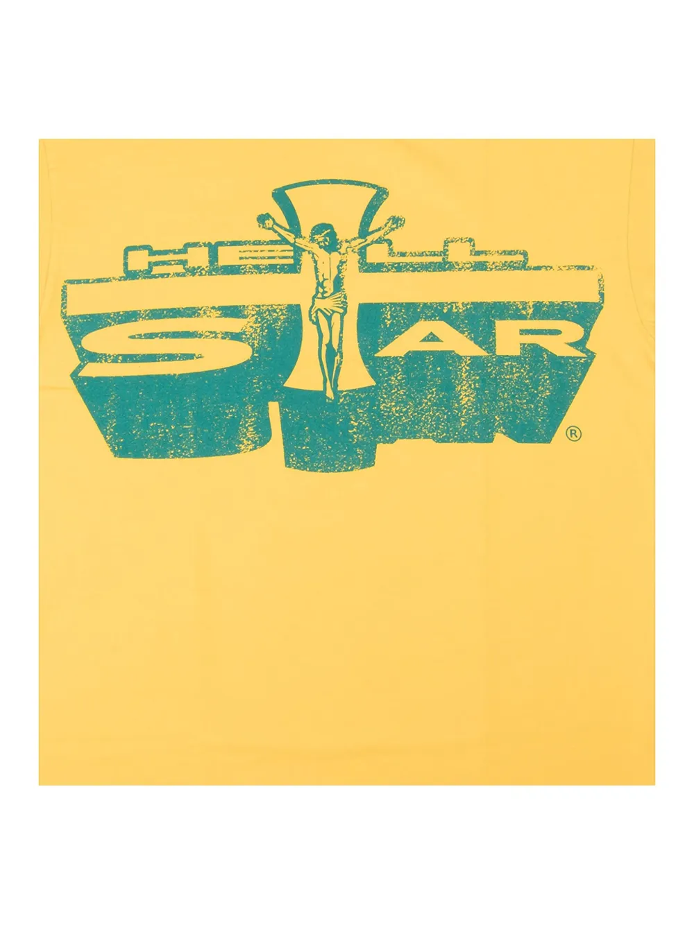 HELLSTAR T-shirt met grafische print Geel