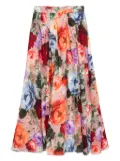 alice + olivia Nilda floral maxi skirt - Pink