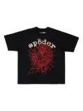 SP5DER spider web logo T-shirt - Black