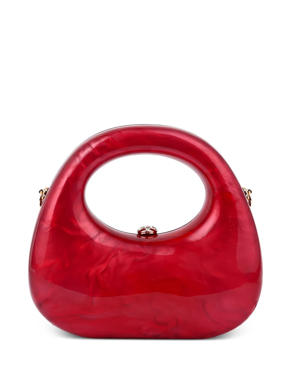 ESTILÉ Dakota top-handle crystal-embellished mini bag | Red | Image 1