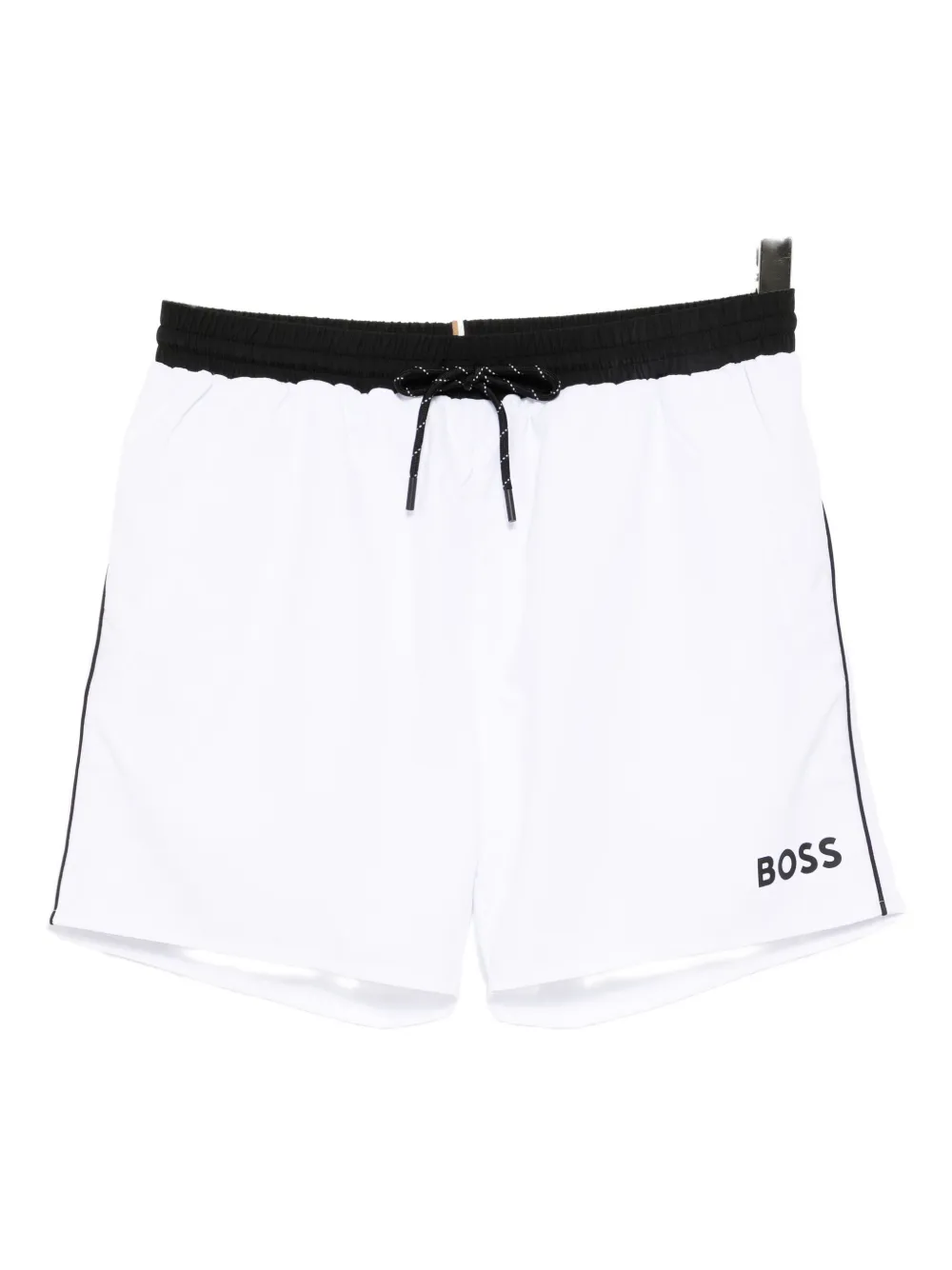 logo-printed swim shorts