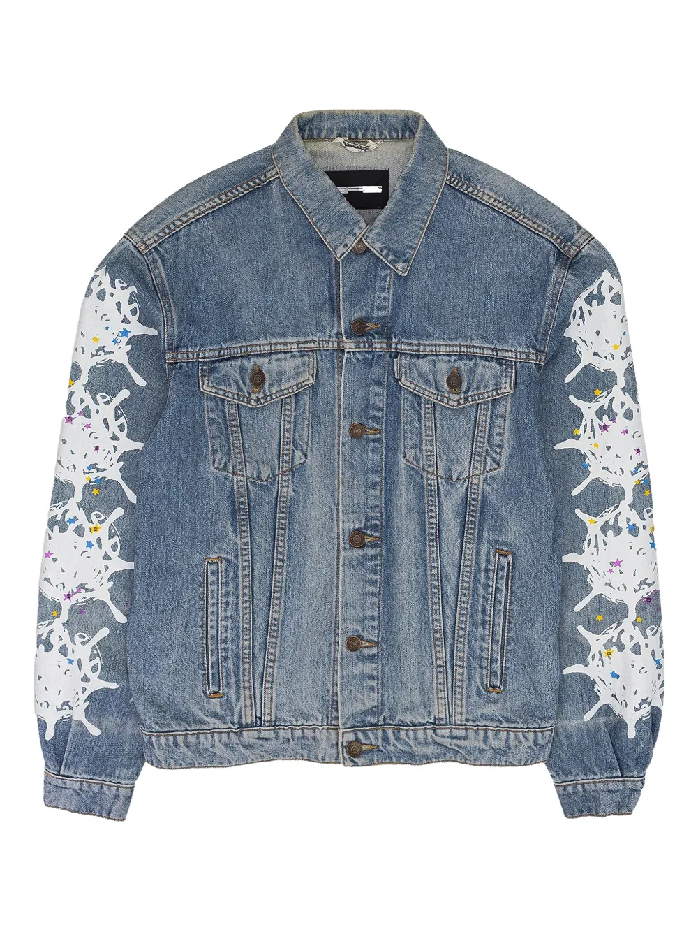SP5DER web-print denim jacket | Blue | Image 1