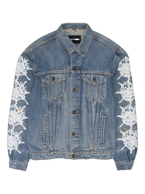 SP5DER web-print denim jacket