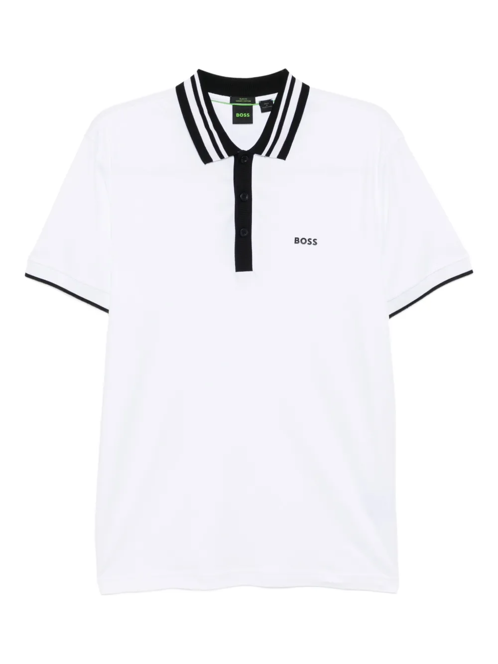 tipped-collar polo shirt