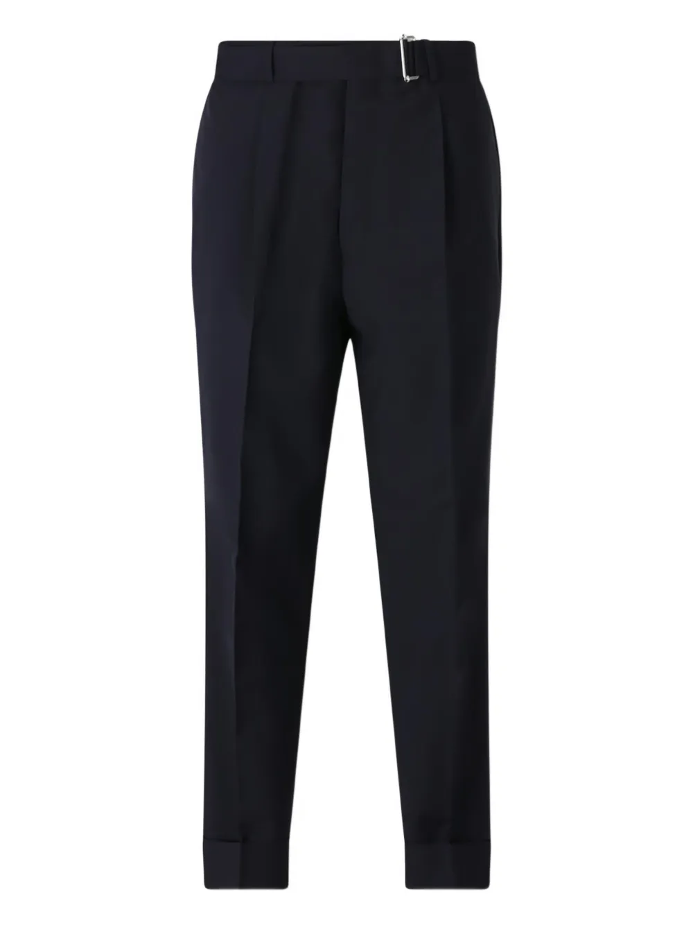 Officine Generale Plooibroek met ceintuur Blauw