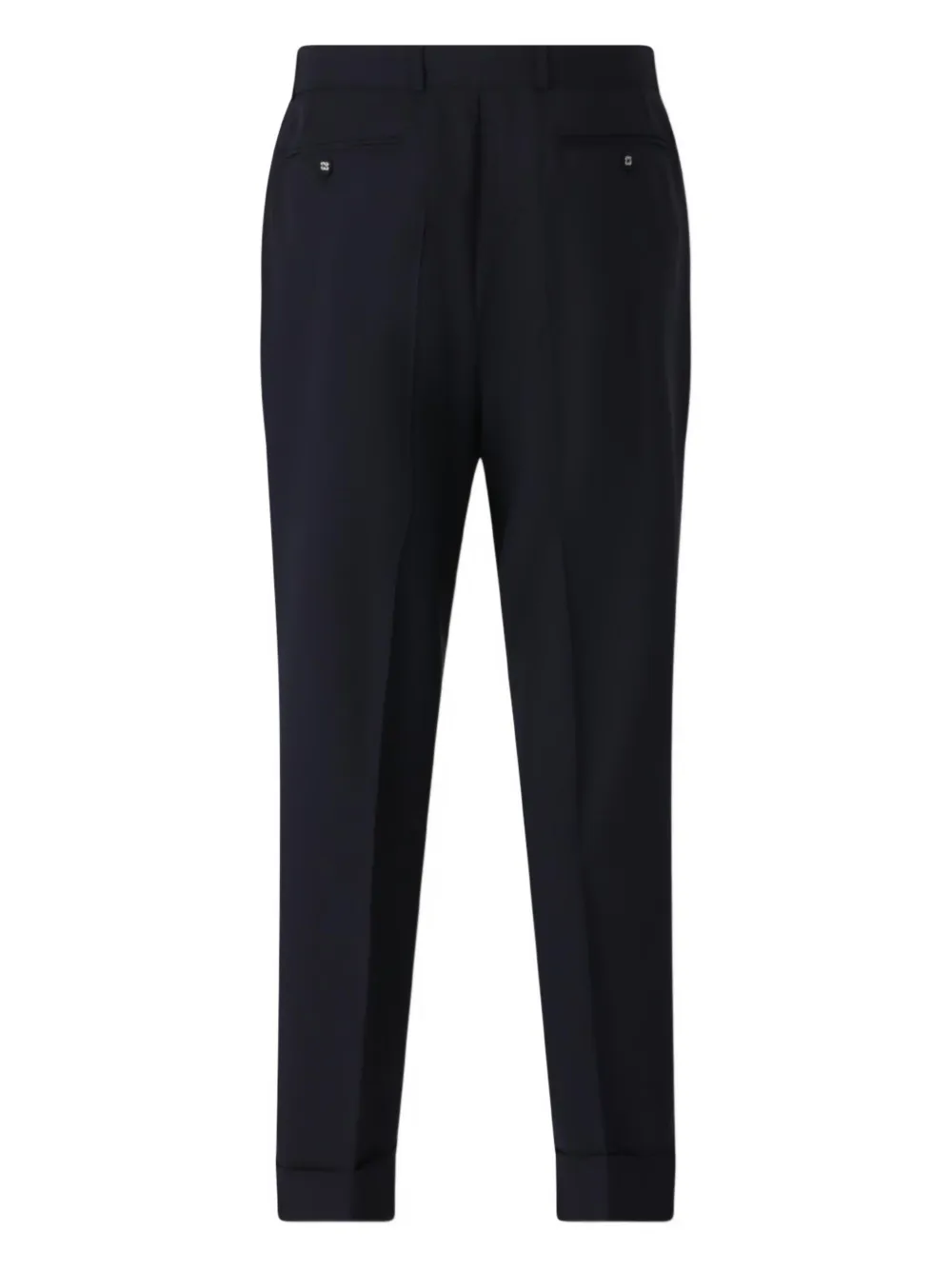 Officine Generale Plooibroek met ceintuur Blauw