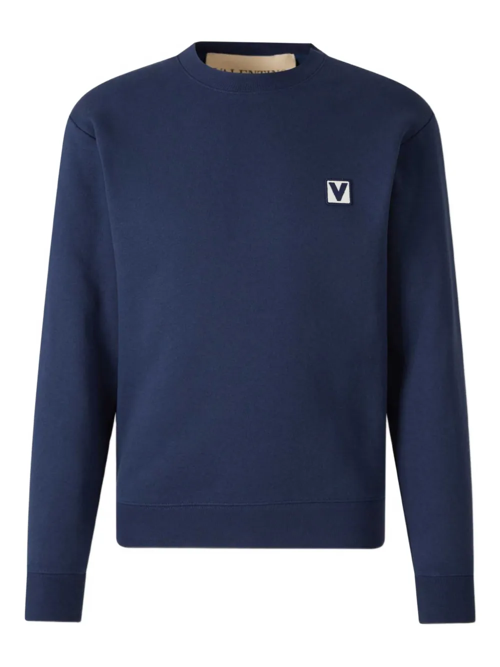 Valentino Garavani Sweater met logopatch Blauw