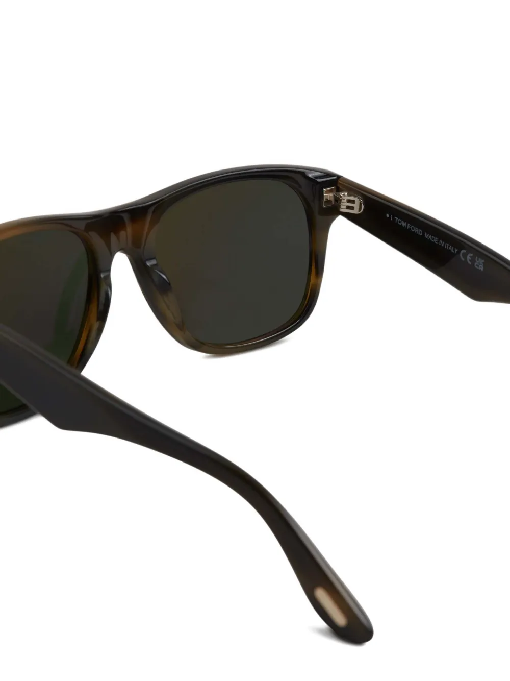 TOM FORD Zonnebril met vierkant montuur Bruin