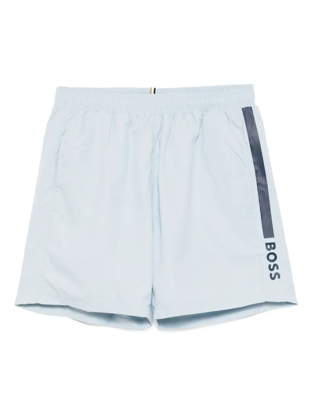 BOSS Zwembroek met logoprint Blauw