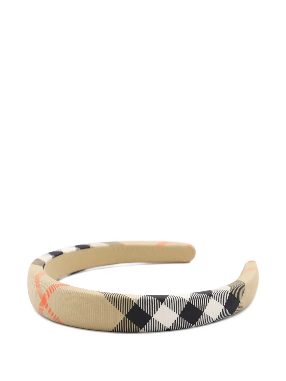 Burberry Kids Geruite haarband Beige