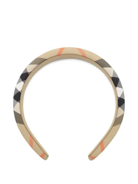 Burberry Kids rutigt hårband