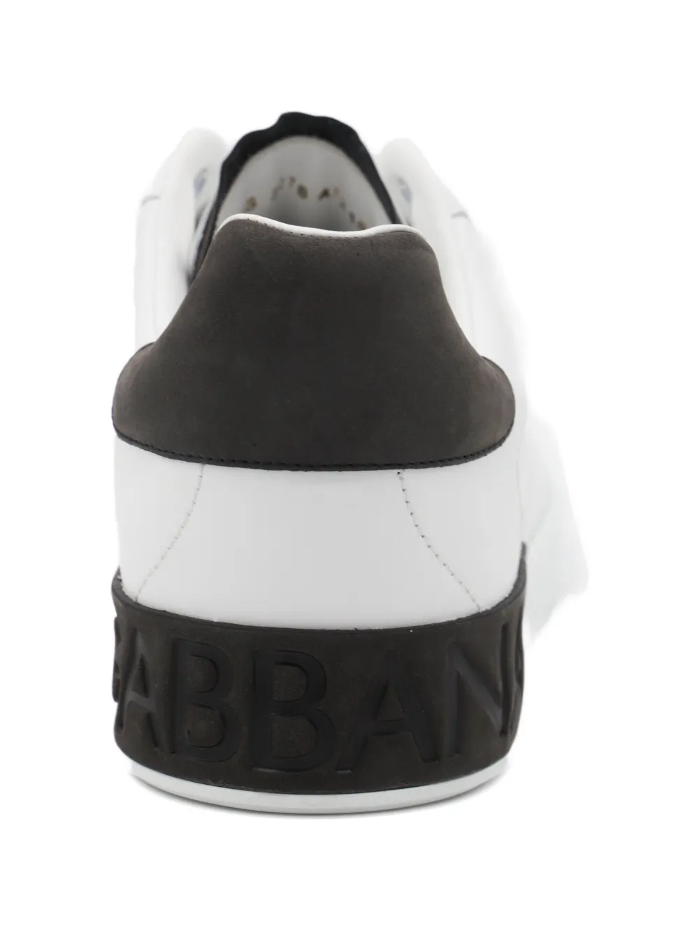 Dolce & Gabbana Leather Panelled Sneakers In White