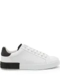 Dolce & Gabbana leather panelled sneakers - White